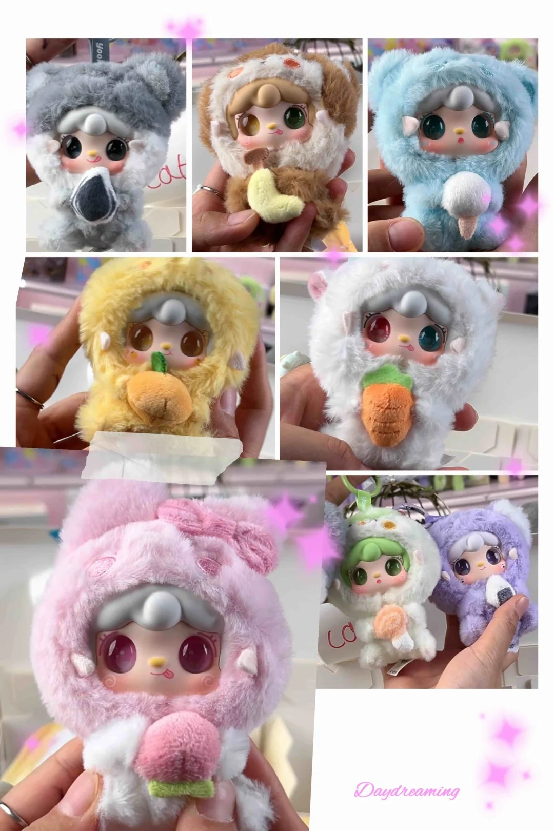 #63 yooki V10 19 Gourmet restaurant Mini Pendant Plush Blind Box & YOOKI Teen Gourmet Restaurant Series