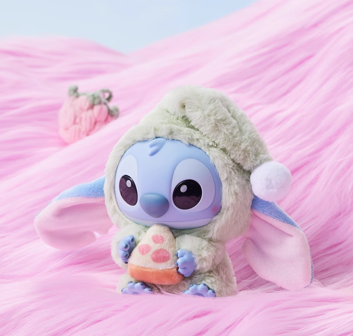 #882 Disney Stitch Eat Something Before Sleep Collection Vinyl Plush Toy Surprise Box