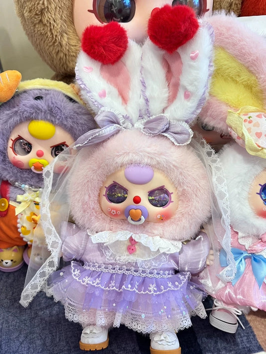 #21 Baby Three 400% Lolita's Dreamland Plush &amp; Soft Vinyl Blind Box Figure &amp; Baby Three Clothing Paradise Plush 