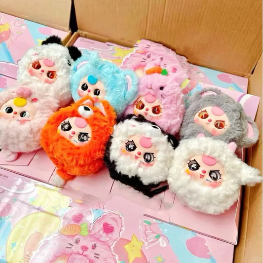 #19 Baby Three Orchard Zipper Bag Plush Blind Box. Baby Three Zipper Bag