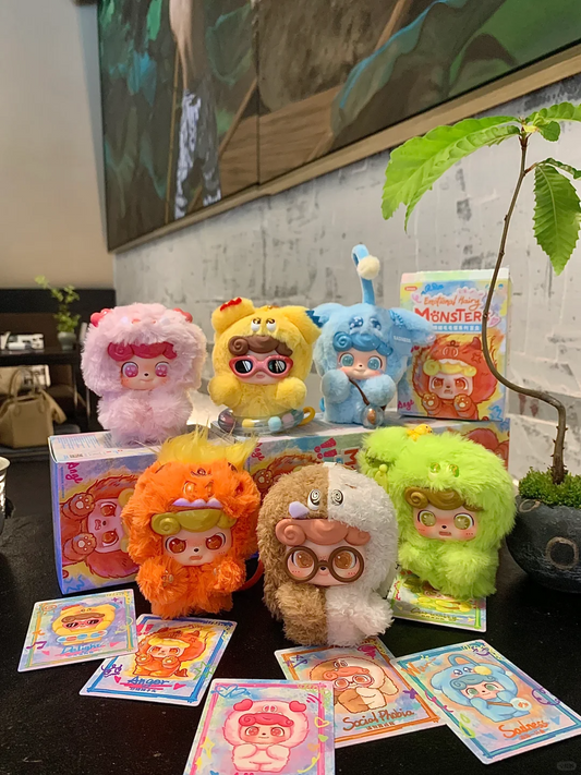 #74 Emotional Hairy Monsters &amp; Imotion Series Plush Toy