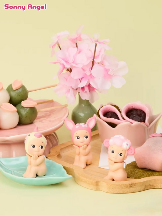 #77 Sonny Angel mini figure Cherry Blossom Series Hanami Edition &amp; Sony Angel Sakuramori Series 